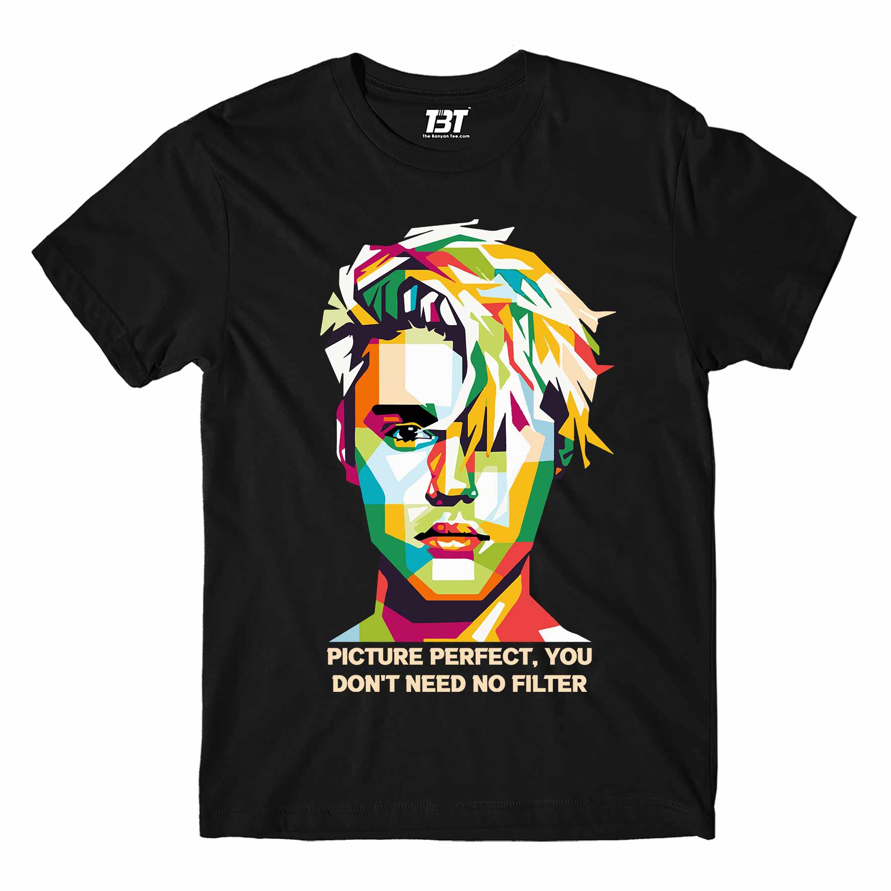 justin bieber intentions t-shirt music band buy online india the banyan tee tbt men women girls boys unisex black