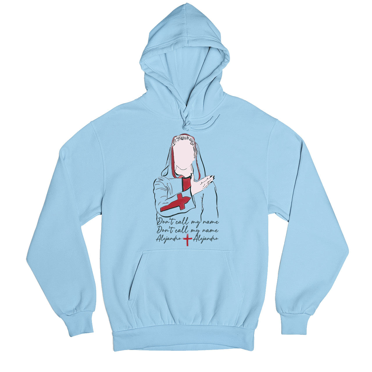 lady gaga alejandro hoodie hooded sweatshirt winterwear music band buy online india the banyan tee tbt men women girls boys unisex baby blue