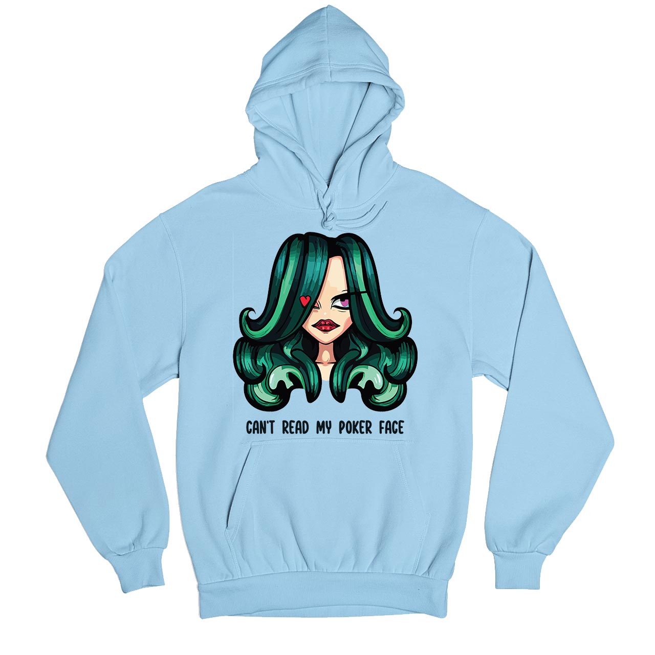 lady gaga poker face hoodie hooded sweatshirt winterwear music band buy online india the banyan tee tbt men women girls boys unisex baby blue