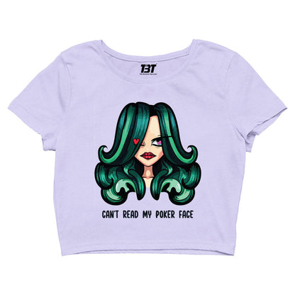 lady gaga poker face crop top music band buy online india the banyan tee tbt men women girls boys unisex lavender