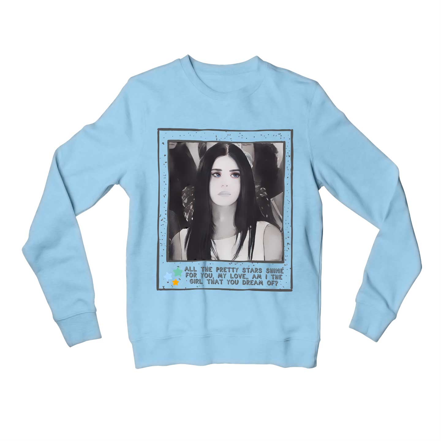 lana del rey pretty when you cry sweatshirt upper winterwear music band buy online india the banyan tee tbt men women girls boys unisex baby blue 