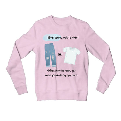 lana del rey blue jeans sweatshirt upper winterwear music band buy online india the banyan tee tbt men women girls boys unisex baby pink 