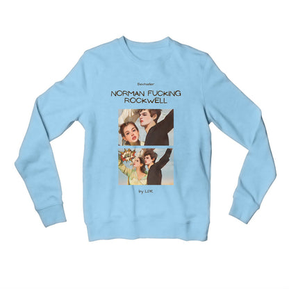 lana del rey norman fucking rockwell sweatshirt upper winterwear music band buy online india the banyan tee tbt men women girls boys unisex baby blue