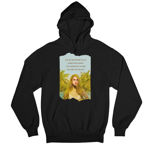 lana del rey summertime sadness hoodie hooded sweatshirt winterwear music band buy online india the banyan tee tbt men women girls boys unisex black