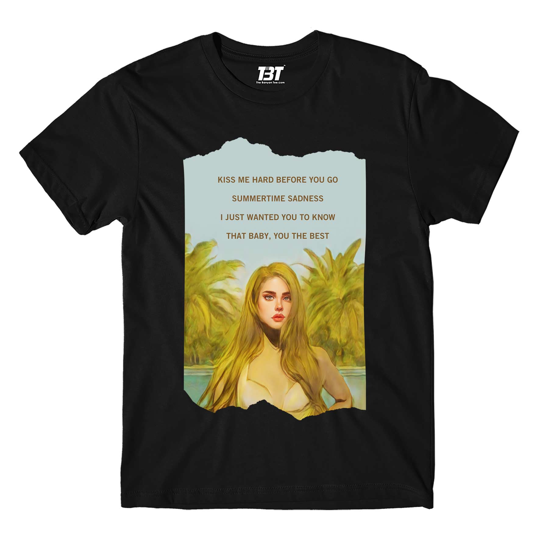 lana del rey summertime sadness t-shirt music band buy online india the banyan tee tbt men women girls boys unisex black