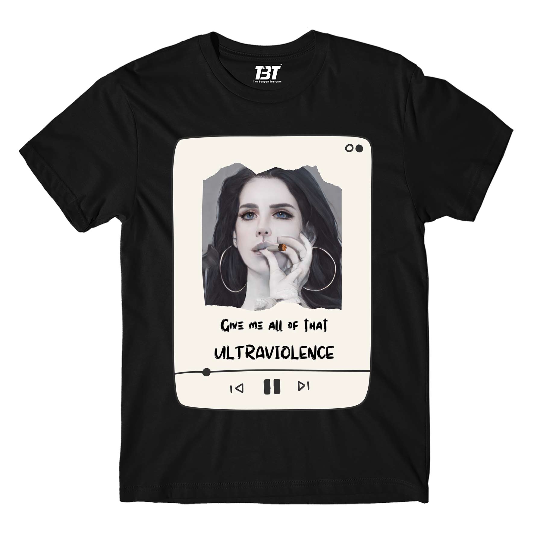 lana del rey ultraviolence t-shirt music band buy online india the banyan tee tbt men women girls boys unisex black 