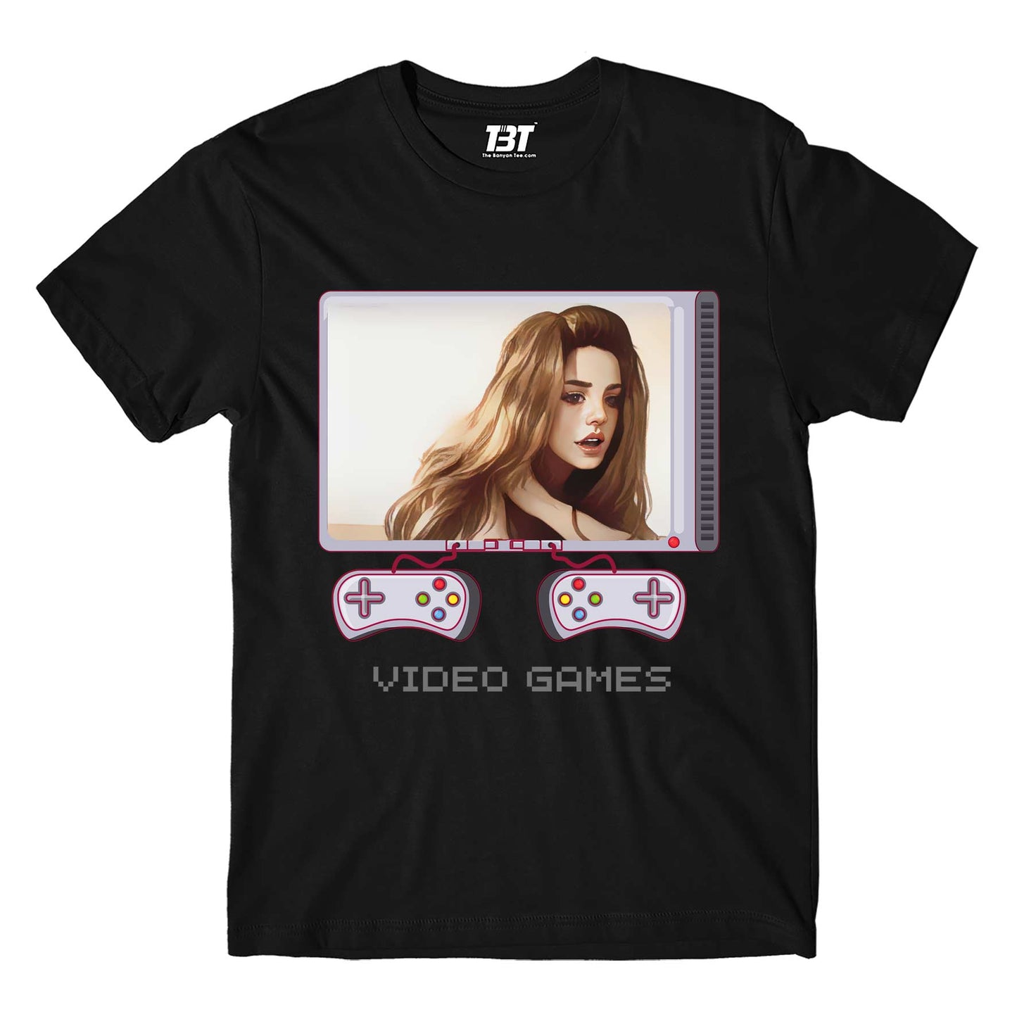 lana del rey video games t-shirt music band buy online india the banyan tee tbt men women girls boys unisex black