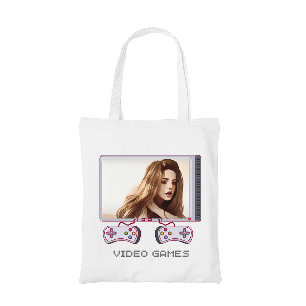 lana del rey video games tote bag cotton printed music band buy online india the banyan tee tbt men women girls boys unisex  