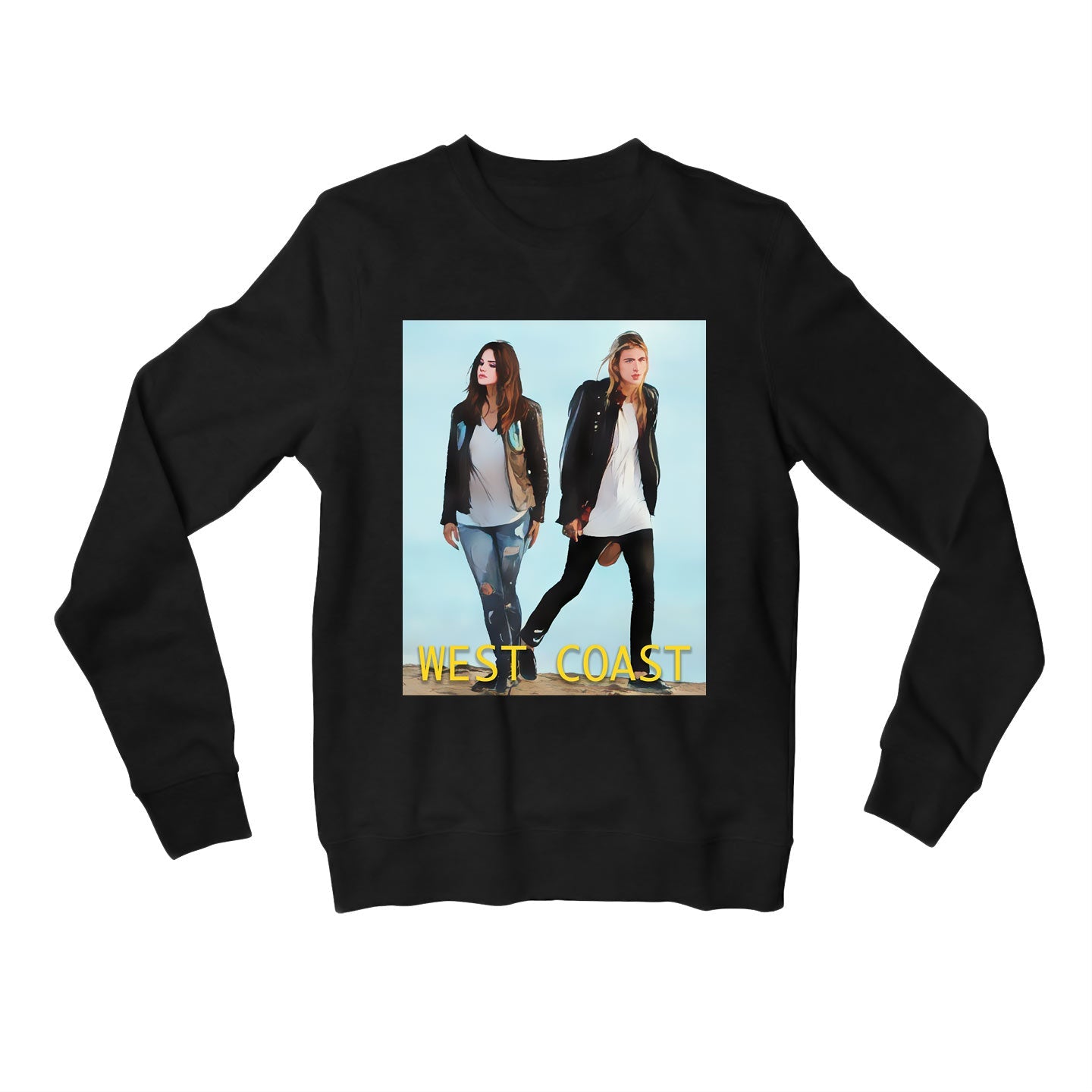 lana del rey west coast sweatshirt upper winterwear music band buy online india the banyan tee tbt men women girls boys unisex black 