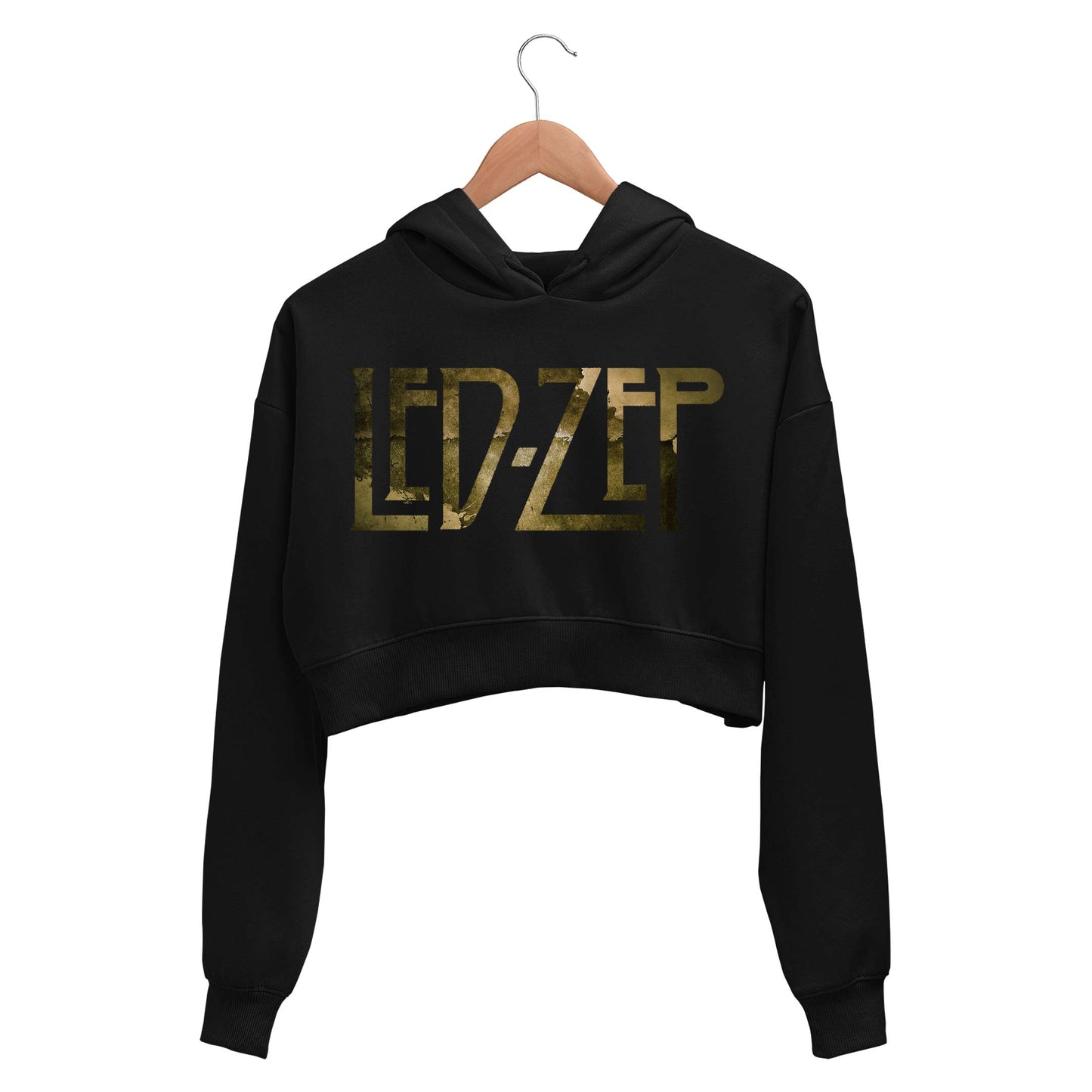 Led Zeppelin Crop Hoodie Crop Hooded Sweatshirt for Women The Banyan Tee TBT