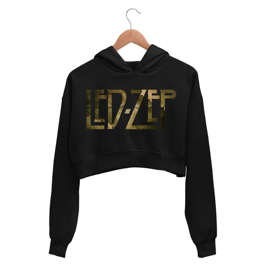 Led Zeppelin Crop Hoodie Crop Hooded Sweatshirt for Women The Banyan Tee TBT