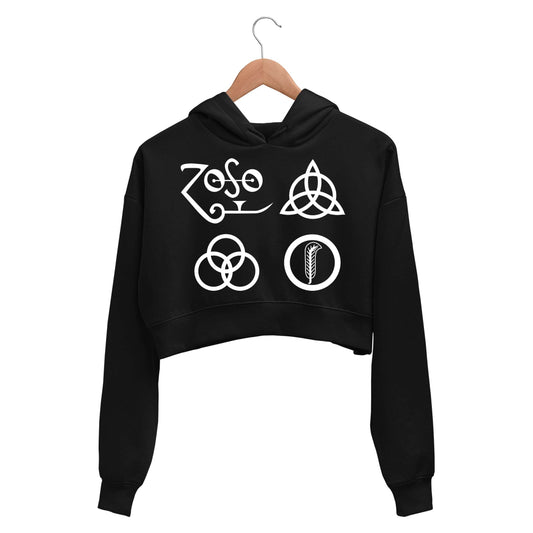 Led Zeppelin Crop Hoodie Crop Hooded Sweatshirt for Women The Banyan Tee TBT