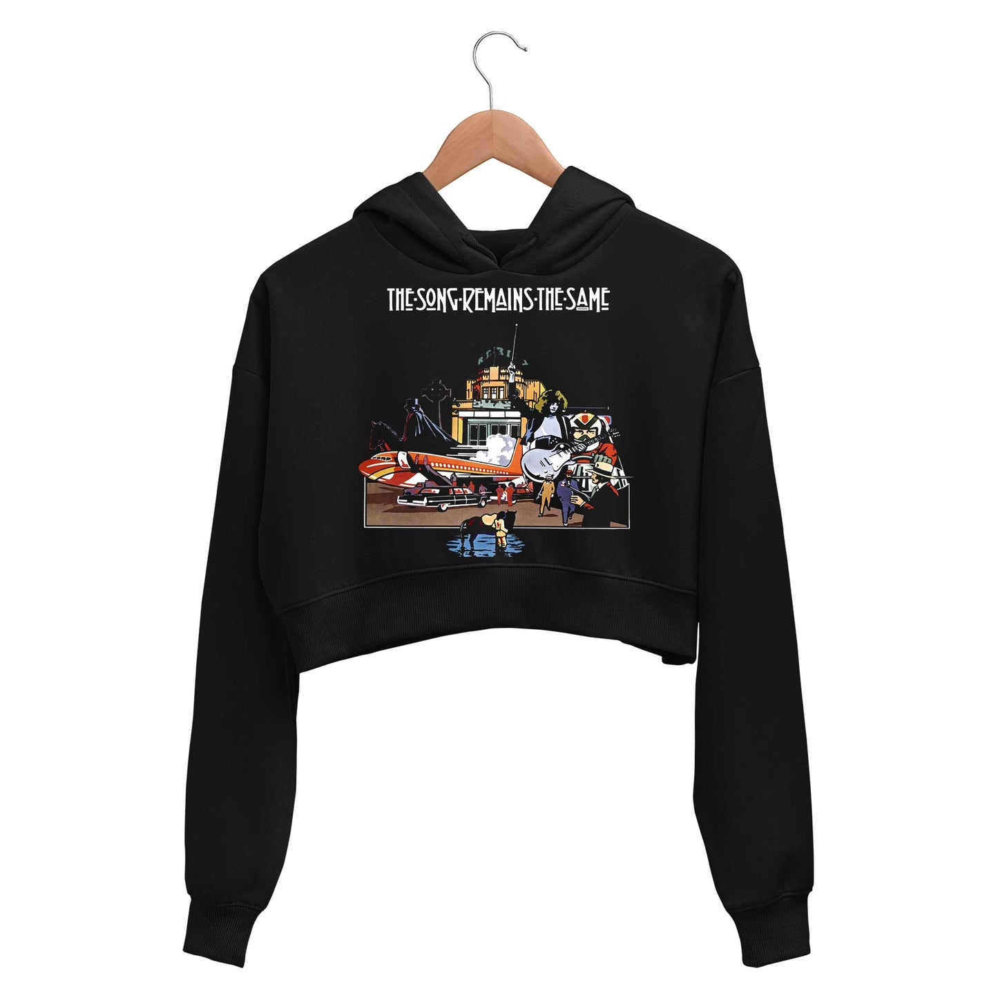 Led Zeppelin Crop Hoodie Crop Hooded Sweatshirt for Women The Banyan Tee TBT
