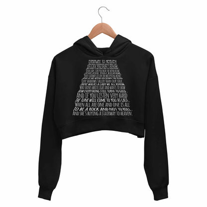 Led Zeppelin Crop Hoodie Crop Hooded Sweatshirt for Women The Banyan Tee TBT