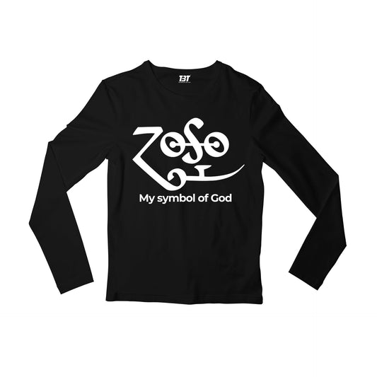 Led Zeppelin Full Sleeves T-shirt - My Symbol Of God Full Sleeves T-shirt The Banyan Tee TBT