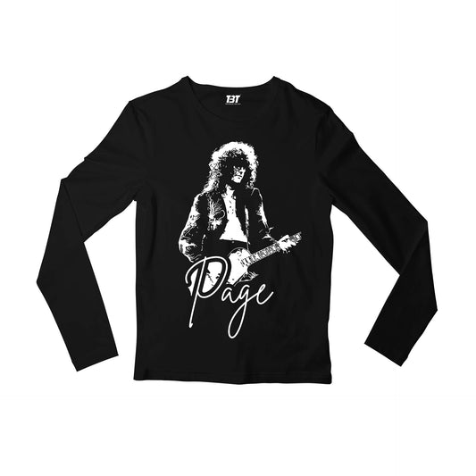 Led Zeppelin Full Sleeves T-shirt - Jimmy Page Full Sleeves T-shirt The Banyan Tee TBT