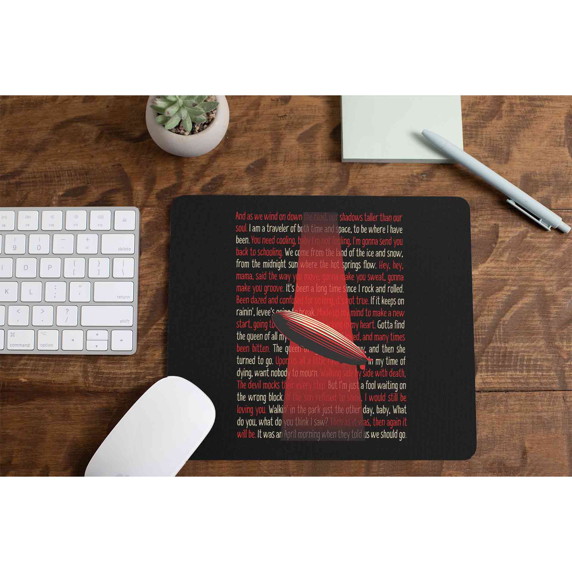 led zeppelin zeppelin verses mousepad logitech large anime music band buy online india the banyan tee tbt men women girls boys unisex  