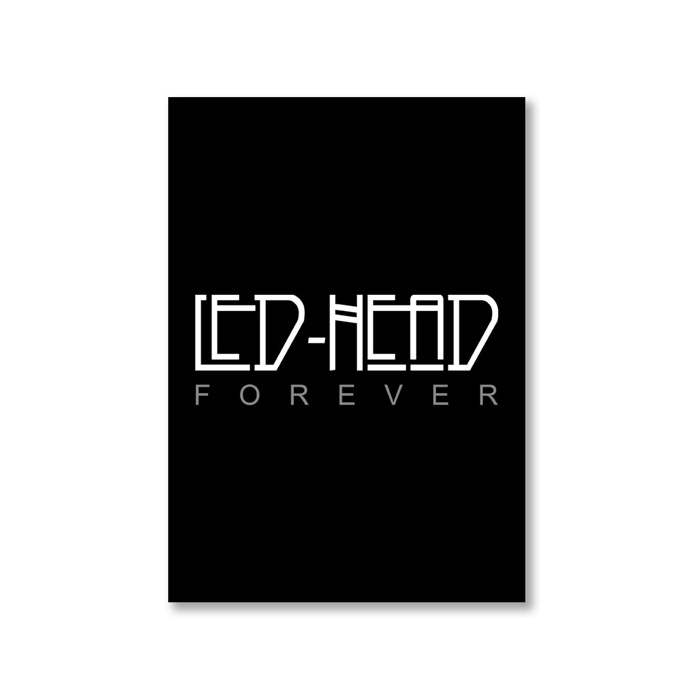 led zeppelin led head forever poster wall art buy online india the banyan tee tbt a4 