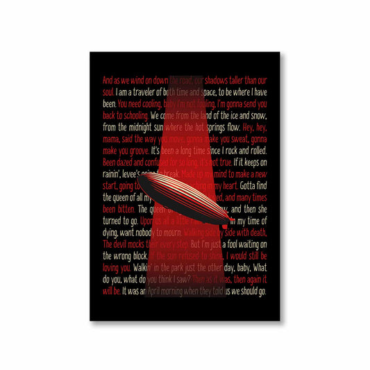 led zeppelin zeppelin verses poster wall art buy online india the banyan tee tbt a4 