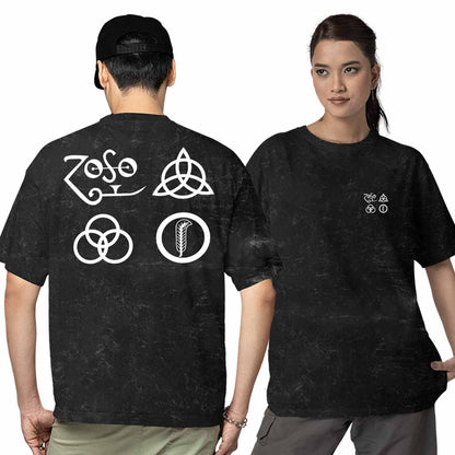 led zeppelin oversized t shirt - legendary symbols music t-shirt black buy online india the banyan tee tbt men women girls boys unisex