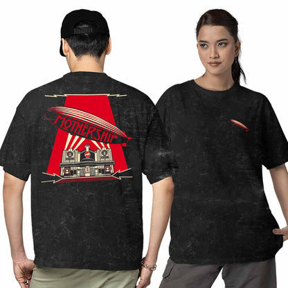 led zeppelin oversized t shirt - Mothership Album Art music t-shirt black buy online india the banyan tee tbt men women girls boys unisex