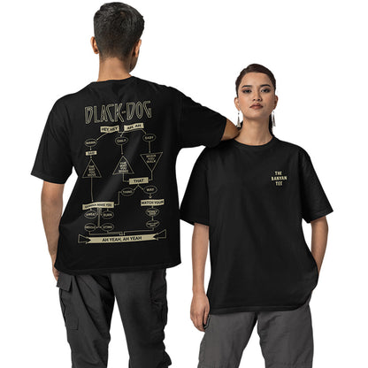 Led Zeppelin Oversized T shirt - Black Dog Rhapsody