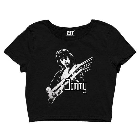 Led Zeppelin Crop Top - Jimmy Page Crop Top The Banyan Tee TBT