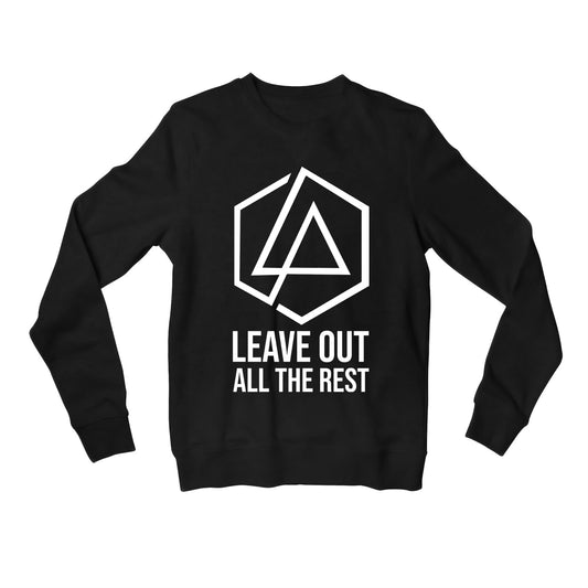 linkin park leave out all the rest sweatshirt upper winterwear music band buy online india the banyan tee tbt men women girls boys unisex black