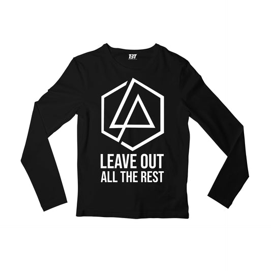 linkin park leave out all the rest full sleeves long sleeves music band buy online india the banyan tee tbt men women girls boys unisex black