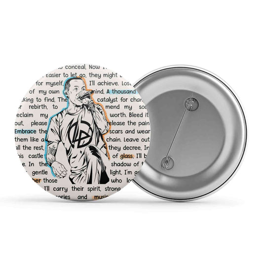 linkin park song story badge pin button music band buy online india the banyan tee tbt men women girls boys unisex