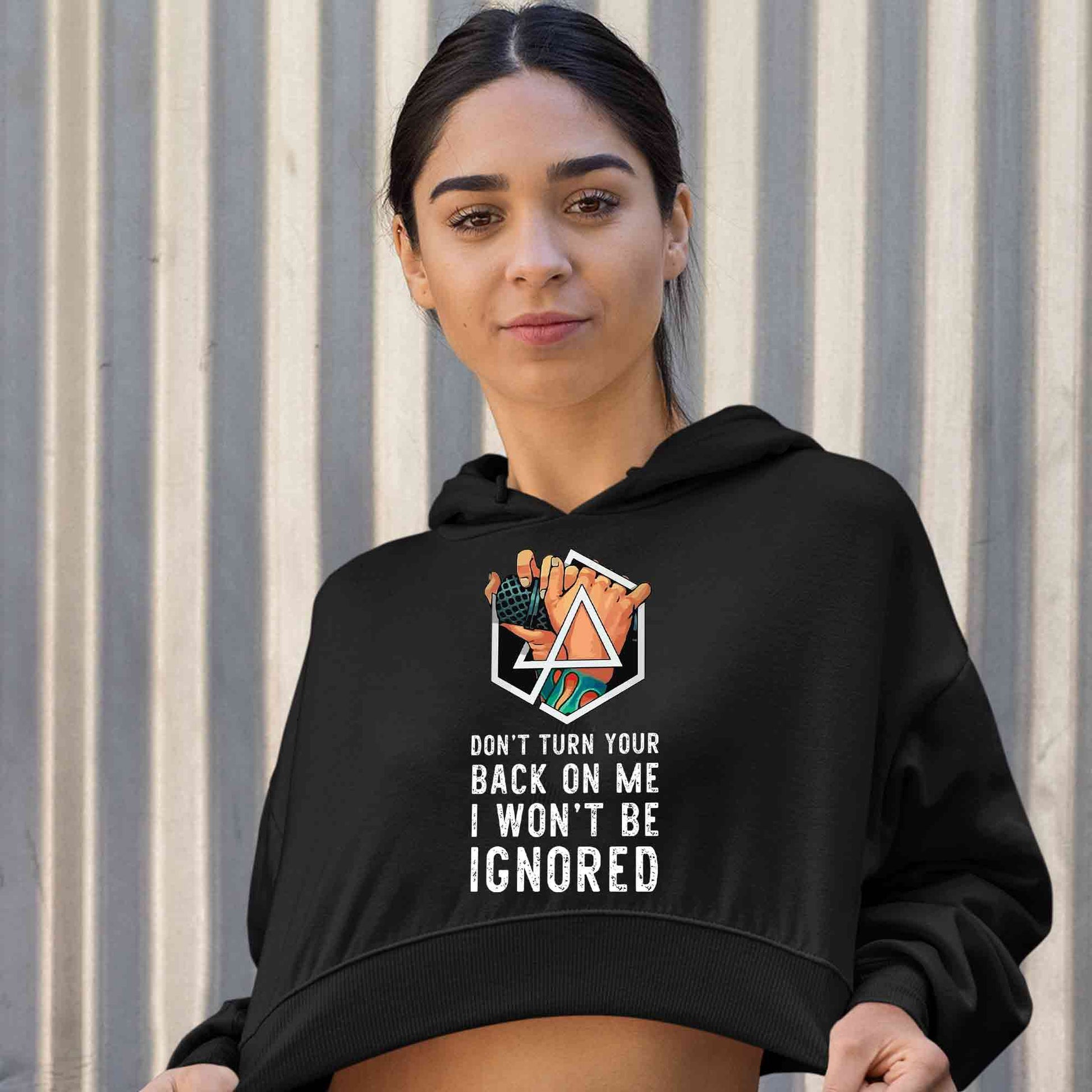 linkin park faint crop hoodie hooded sweatshirt upper winterwear music band buy online india the banyan tee tbt men women girls boys unisex black