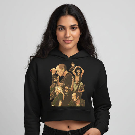 linkin park lp reborn crop hoodie hooded sweatshirt upper winterwear music band buy online india the banyan tee tbt men women girls boys unisex black