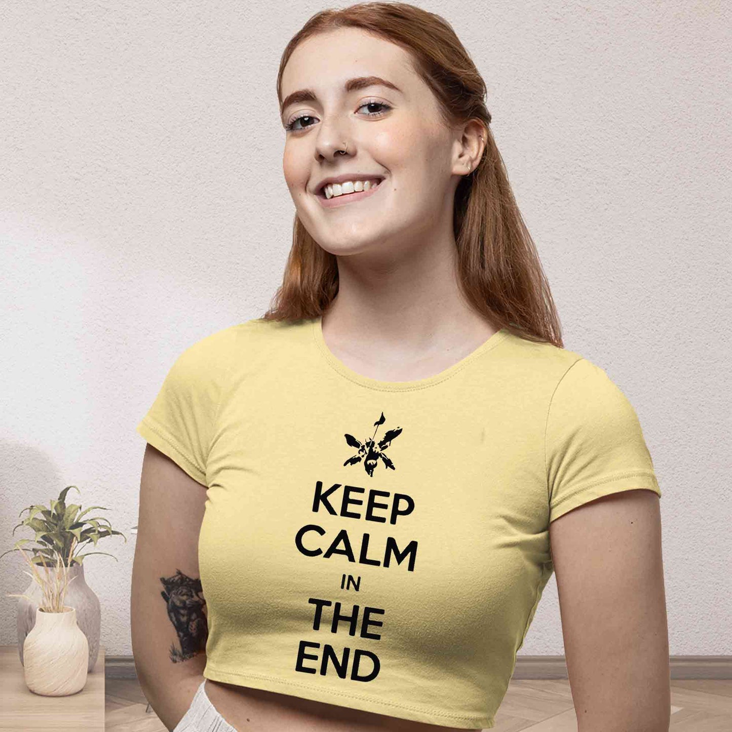 linkin park keep calm crop top music band buy online india the banyan tee tbt men women girls boys unisex beige
