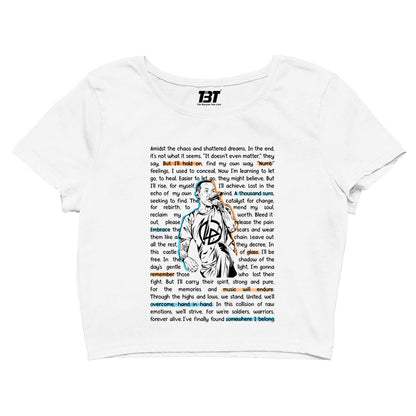 linkin park song story crop top music band buy online india the banyan tee tbt men women girls boys unisex white
