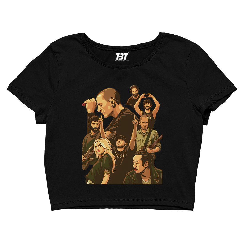 linkin park lp reborn crop top music band buy online india the banyan tee tbt men women girls boys unisex s