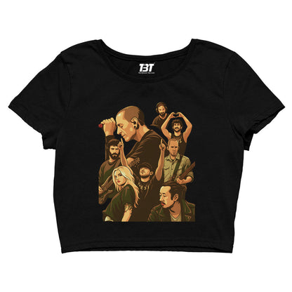 linkin park lp reborn crop top music band buy online india the banyan tee tbt men women girls boys unisex s