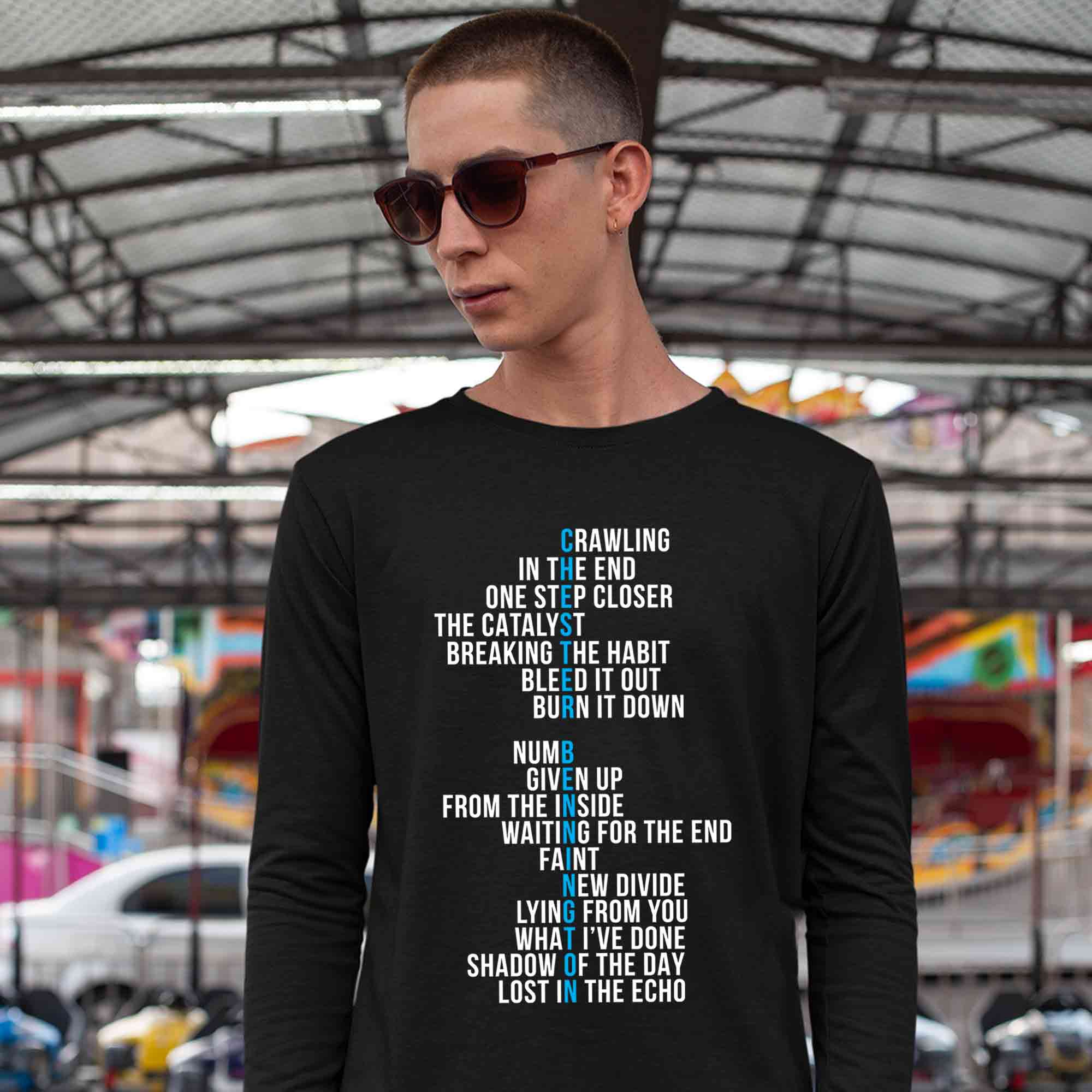 Buy Linkin Park Full Sleeves T shirt - Chester at Rs. 50 OFF