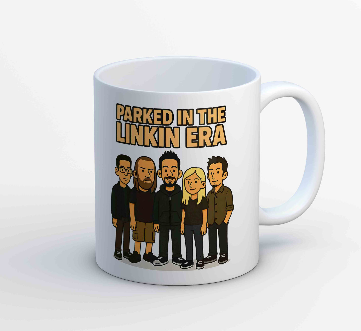 linkin park parked in the linkin era mug coffee ceramic music band buy online india the banyan tee tbt men women girls boys unisex