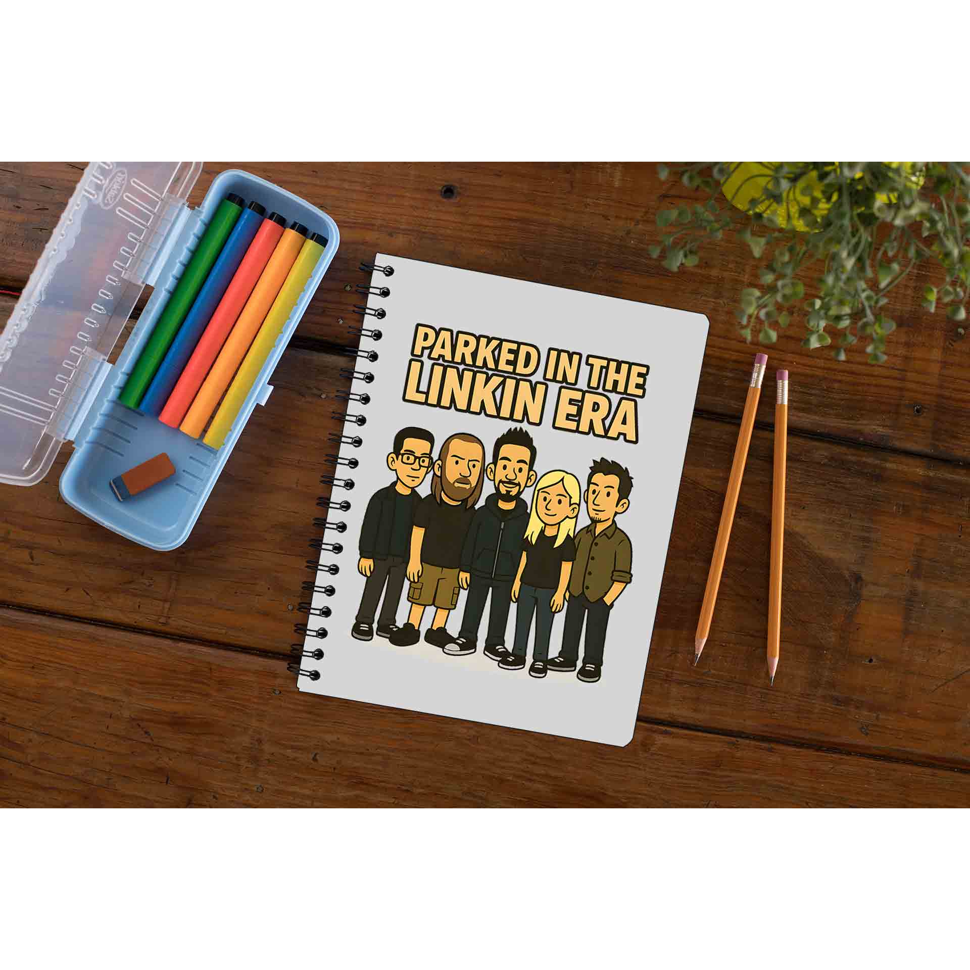 linkin park parked in the linkin era notebook notepad diary buy online india the banyan tee tbt unruled