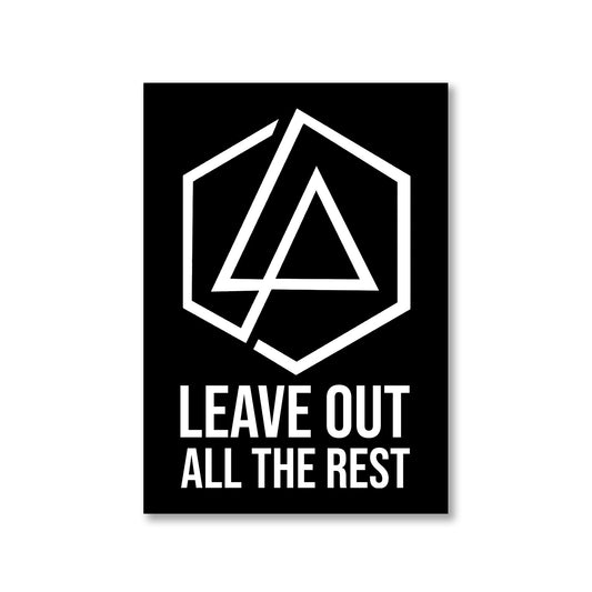 linkin park leave out all the rest poster wall art buy online india the banyan tee tbt a4