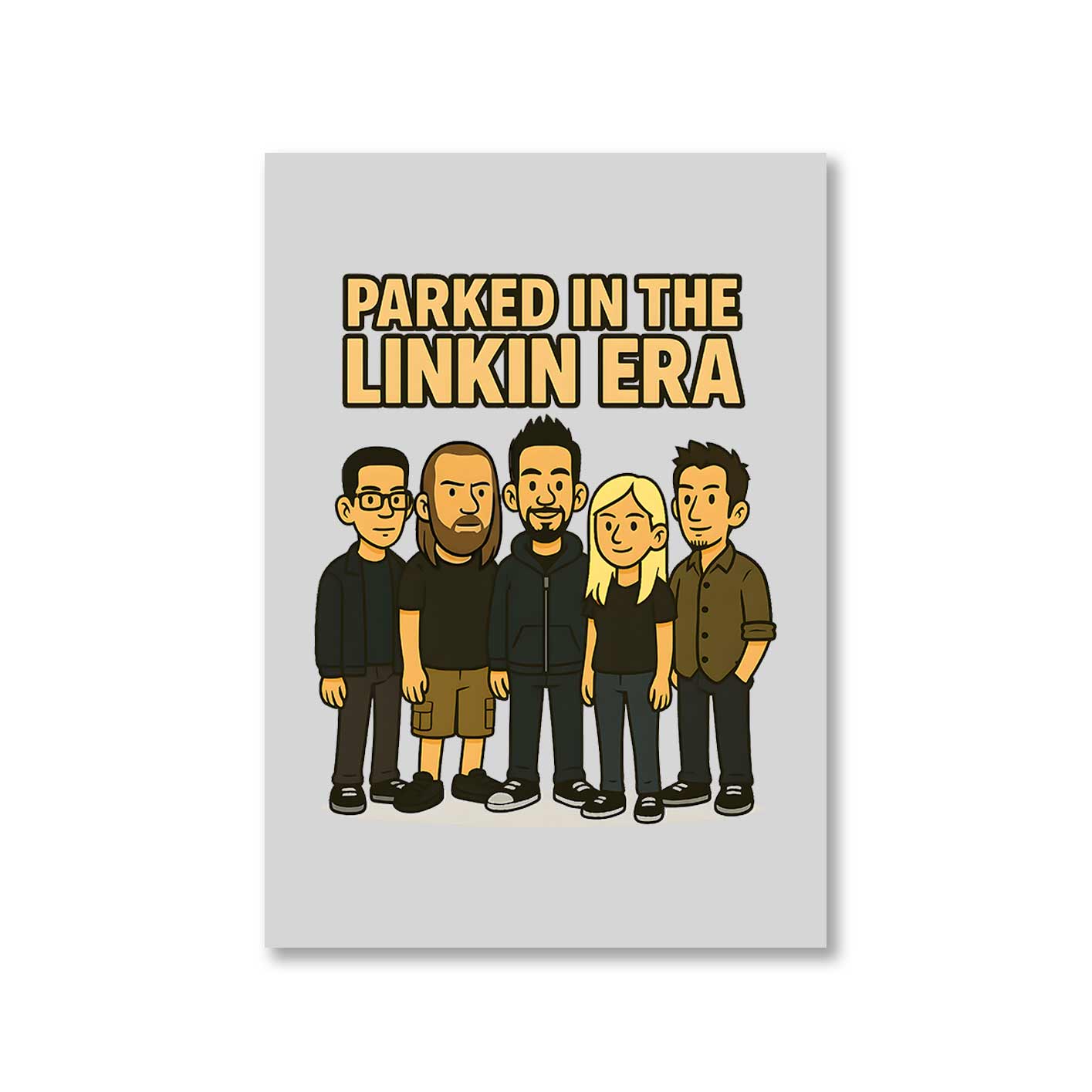 linkin park parked in the linkin era poster wall art buy online india the banyan tee tbt 8 x 10