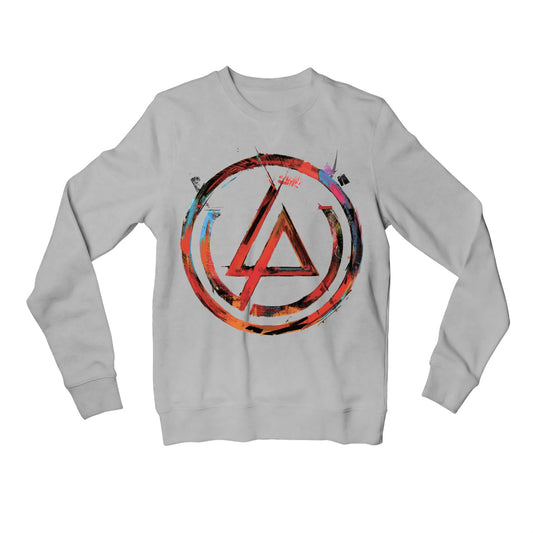 linkin park artwork sweatshirt upper winterwear music band buy online india the banyan tee tbt men women girls boys unisex gray