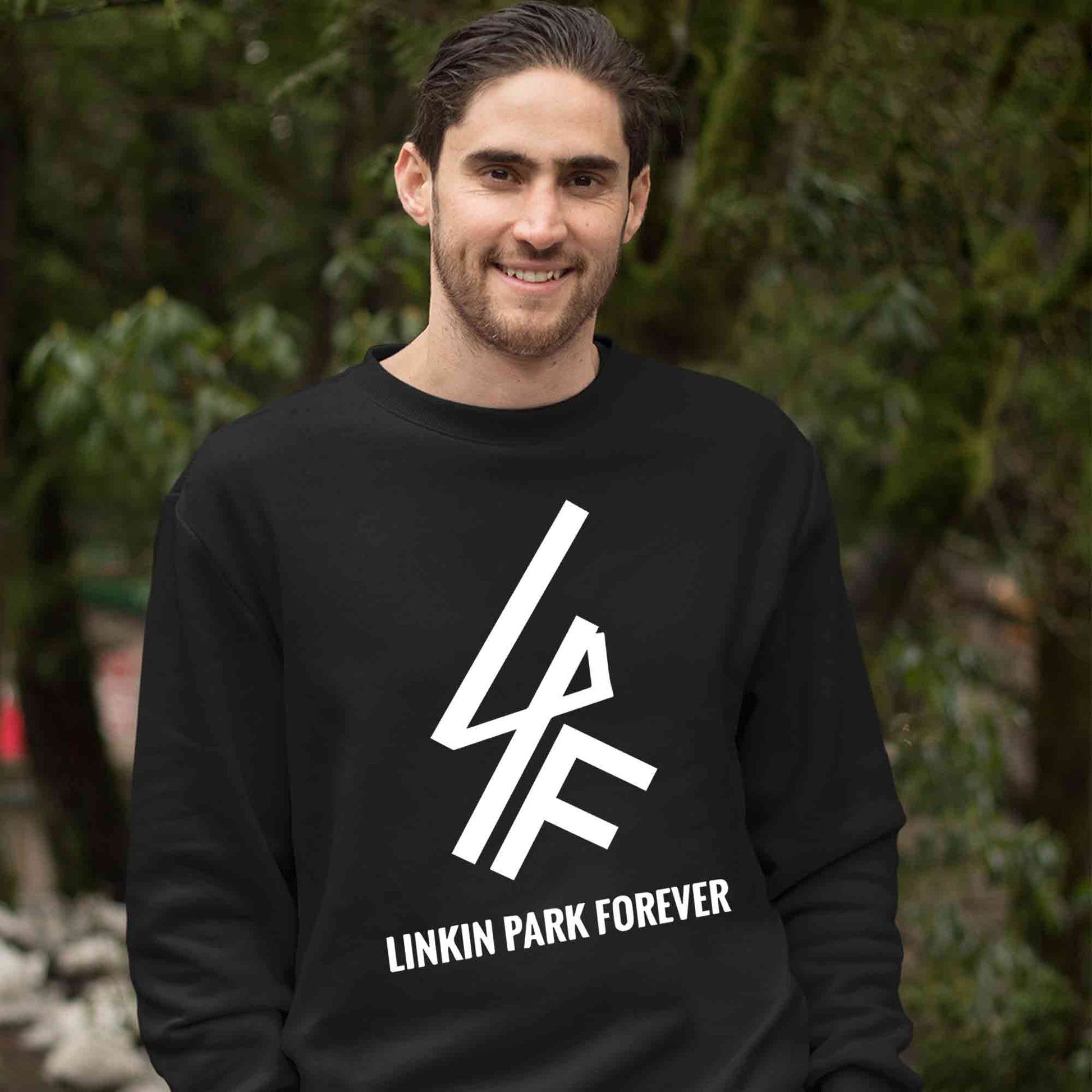 linkin park forever sweatshirt upper winterwear music band buy online india the banyan tee tbt men women girls boys unisex black