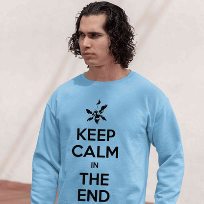 linkin park keep calm sweatshirt upper winterwear music band buy online india the banyan tee tbt men women girls boys unisex baby blue