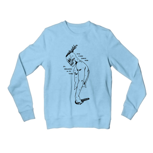 inkin park numb sweatshirt upper winterwear music band buy online india the banyan tee tbt men women girls boys unisex baby blue