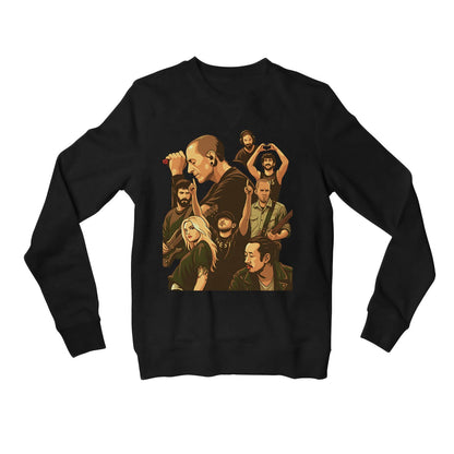 linkin park lp reborn sweatshirt upper winterwear music band buy online india the banyan tee tbt men women girls boys unisex black