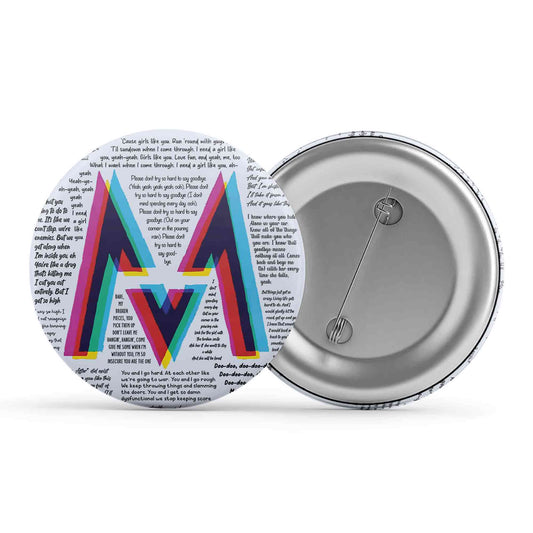 maroon 5 m5 badge pin button music band buy online india the banyan tee tbt men women girls boys unisex  