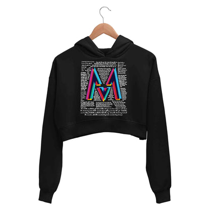 maroon 5 m5 crop hoodie hooded sweatshirt upper winterwear music band buy online india the banyan tee tbt men women girls boys unisex black 