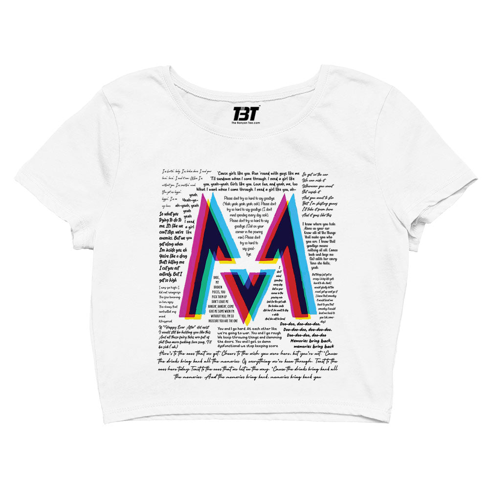 maroon 5 m5 crop top music band buy online india the banyan tee tbt men women girls boys unisex s 