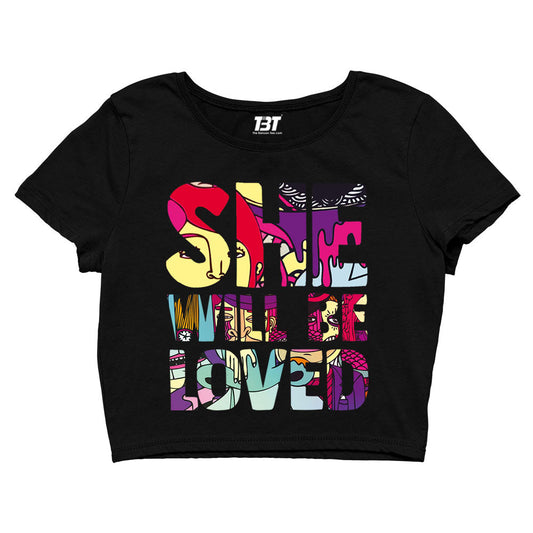 maroon 5 she will be loved crop top music band buy online india the banyan tee tbt men women girls boys unisex s 